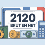 Illustration fiche de paie 2120 brut en net