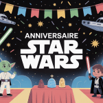 anniversaire star wars fête galactique enfants déguisés