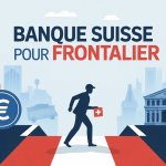 banque en suisse pour frontalier illustration moderne