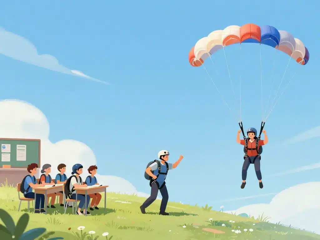 brevet parachutiste étapes formation du cours au saut