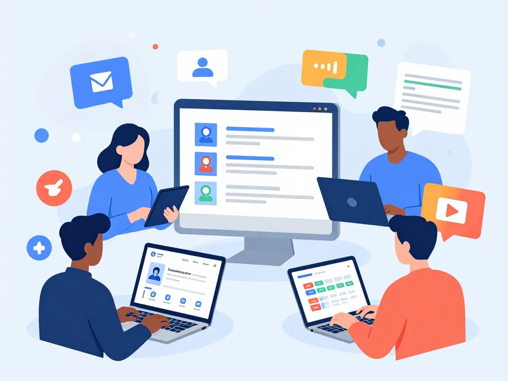 Illustration outils digitaux cdc net gestion collaborative