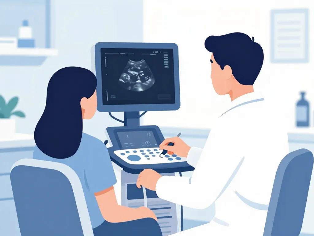 col ouvert échographie diagnostic