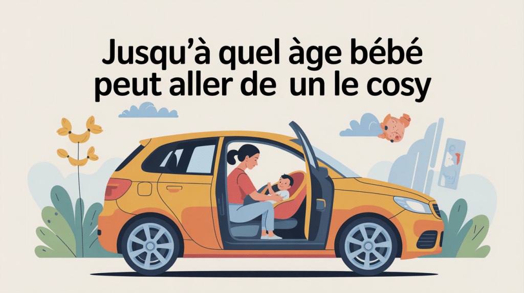 cosy jusqu'à quel age illustration siège auto bébé