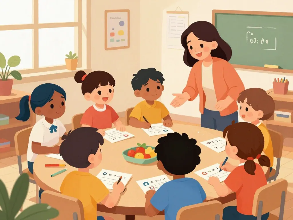 devinette ce1 scène d’élèves coopératifs en classe