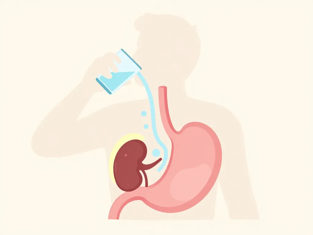 dosage bicarbonate de soude a boire schéma effet digestion et corps