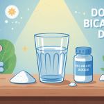 dosage bicarbonate de soude a boire illustration verre avec cuillère