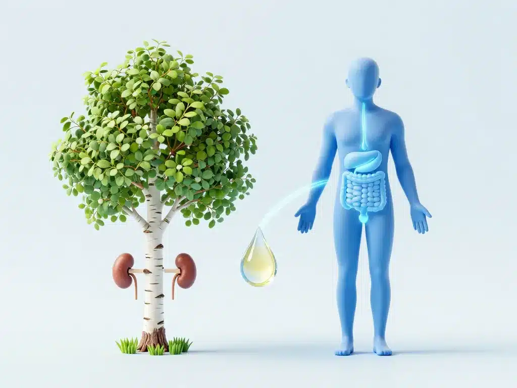 effet secondaire seve de bouleau schema rein digestion