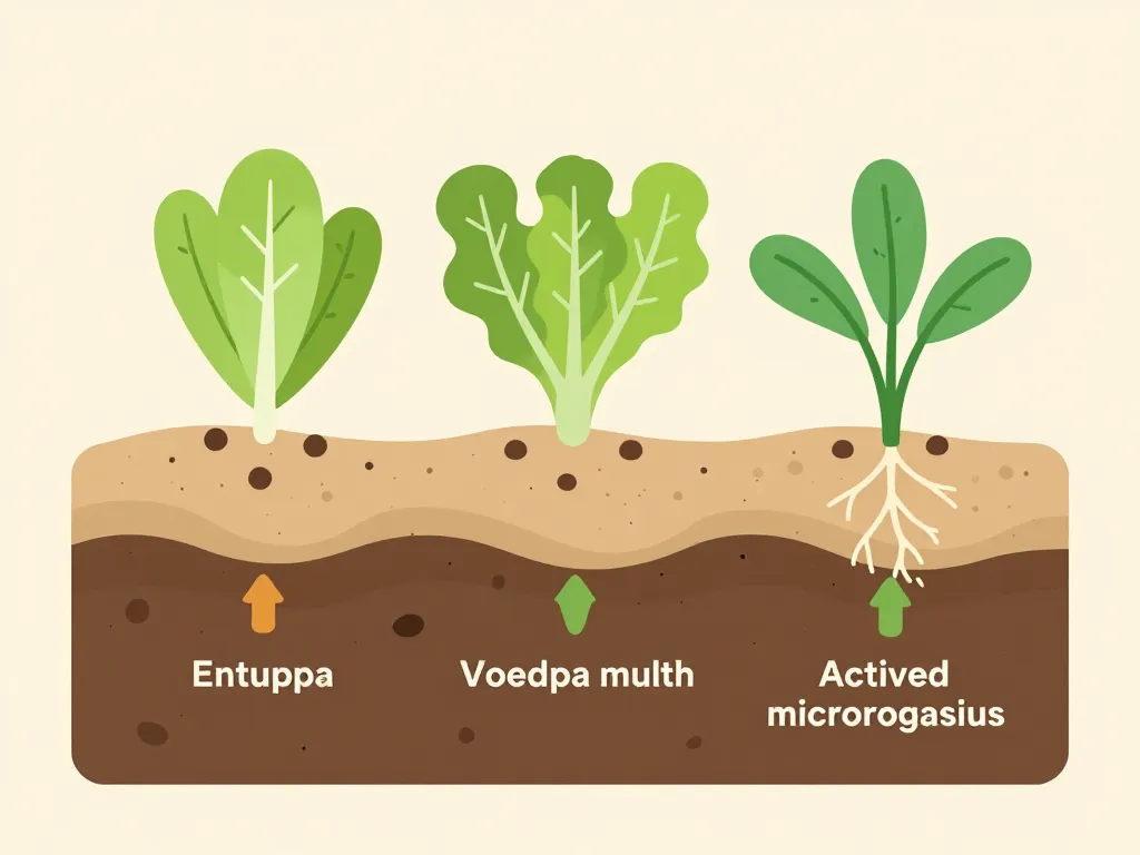 diagramme entuppa paillage et fonctionnement sol potager