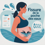 illustration fissure poche des eaux test papier toilette femme enceinte