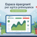 Illustration espace https epargnant per agricaprevoyance com tableau de bord