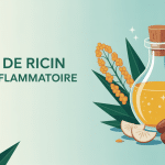 huile de ricin anti inflammatoire flacon illustration vectorielle