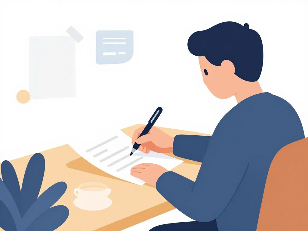 illustration rédaction lettre de demission mcdo