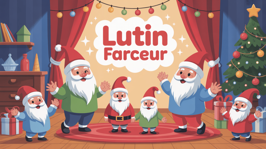lutin farceur idee fête Noël joyeuse