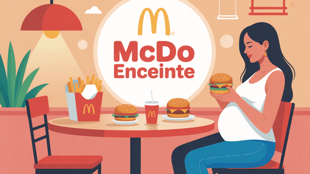 mcdo enceinte femme enceinte mange burger