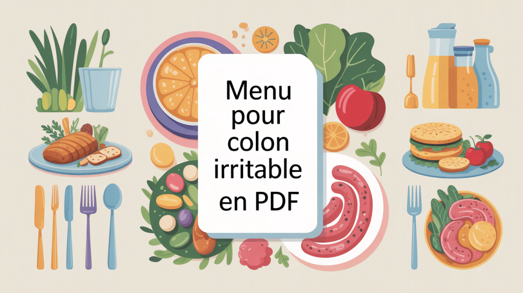 menu pour colon irritable pdf illustration équilibrée