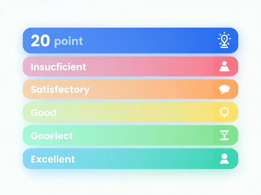 diagramme principe mettre une note sur 20