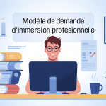 modèle demande d'immersion professionnelle candidat prépare lettre
