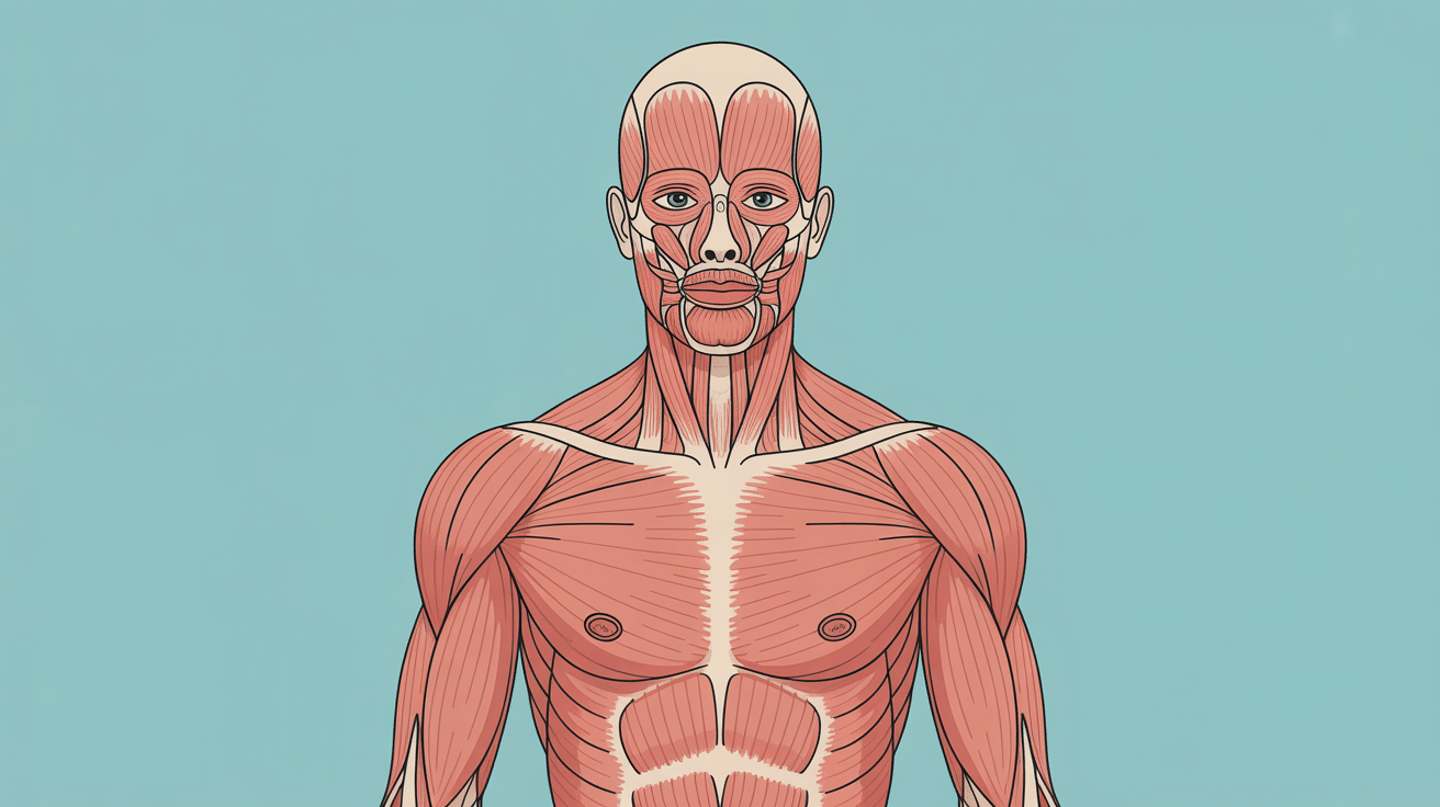 muscle du bassin anatomie vue globale stylisée