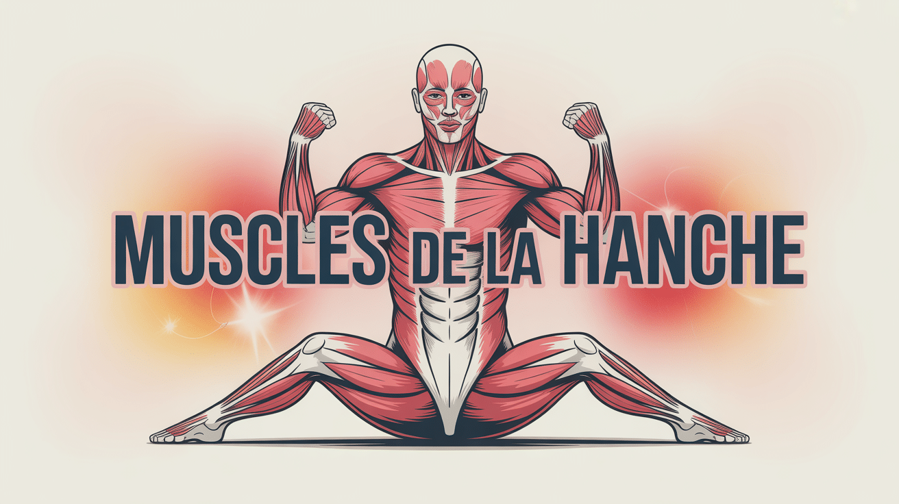 Présentation stylisée des muscles de la hanche