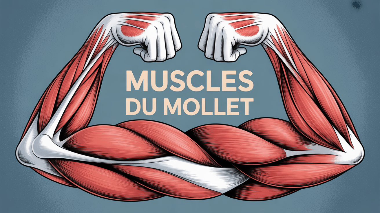 muscles du mollet anatomie vue stylisée groupes principaux