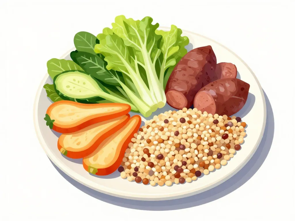 assiette équilibrée perte de poids et diabete