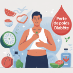 illustration perte de poids et diabete santé métabolique