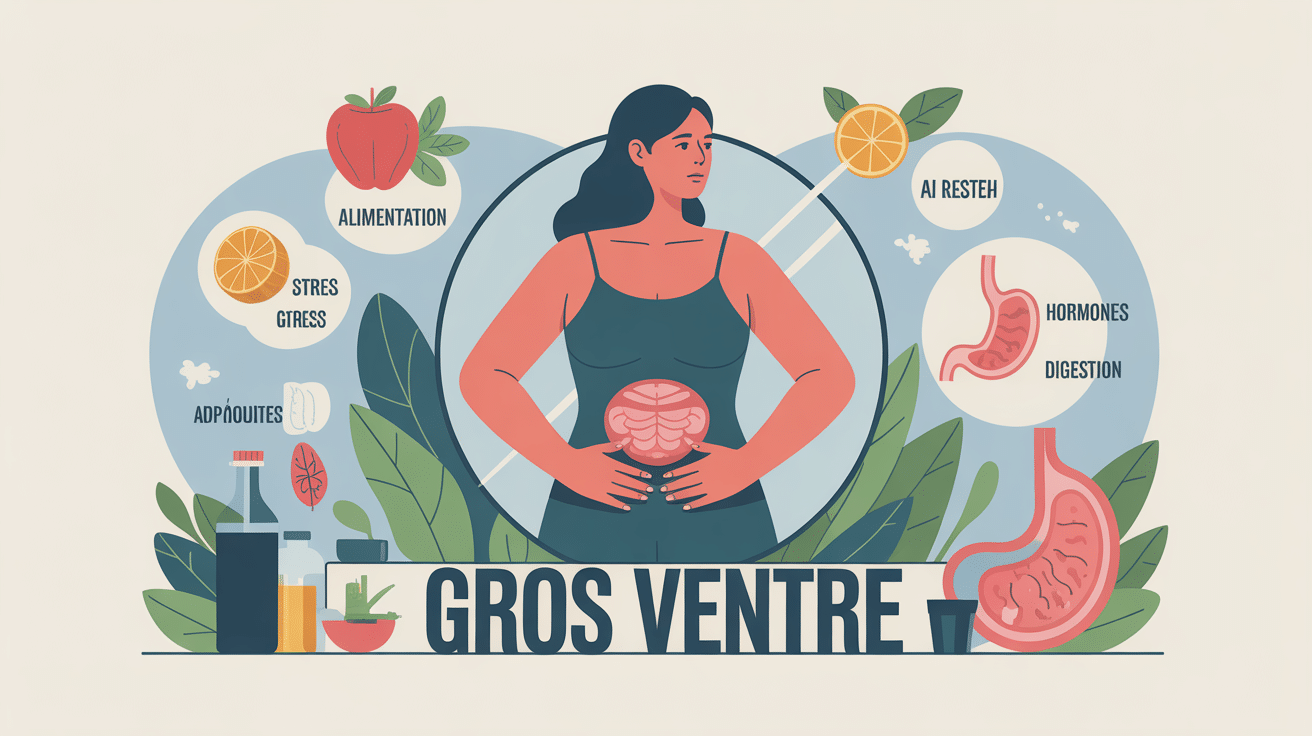 pourquoi j ai un gros ventre image explicative thème et origines