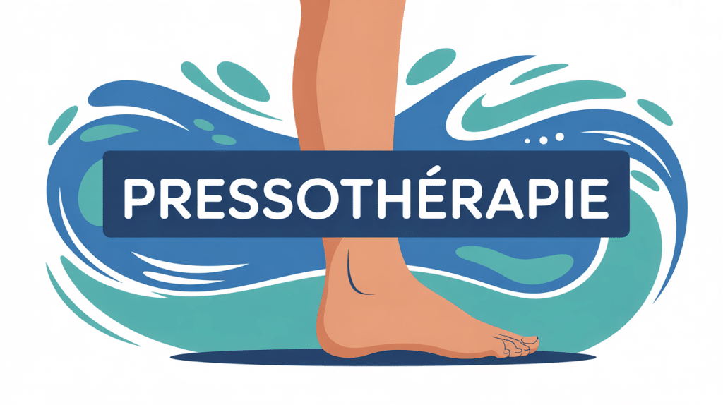 image pressotherapie combien de fois par semaine jambe stylisée vagues