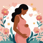 Sensation quand bébé à la tête en bas illustration ventre arrondi