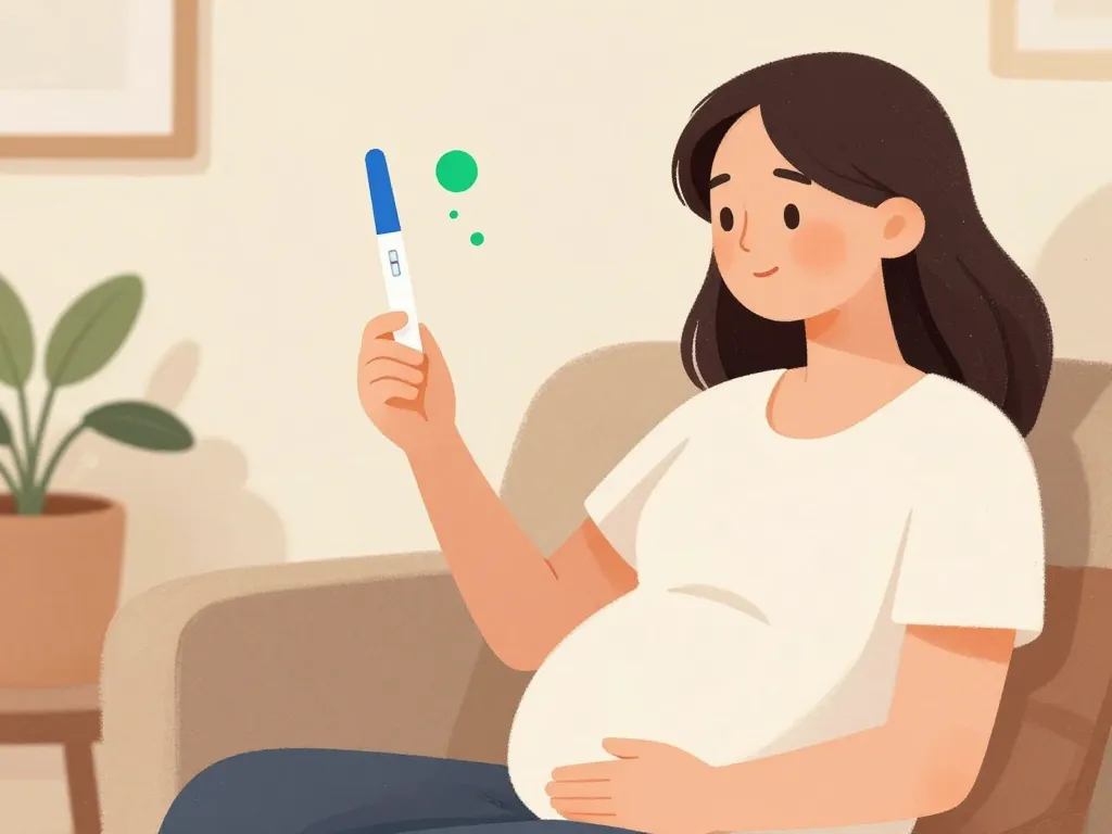 Illustration test maison fissure poche des eaux femme enceinte