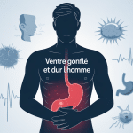 ventre gonfle dur homme image diagnostique