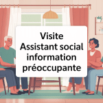 visite assistant social information préoccupante illustration famille