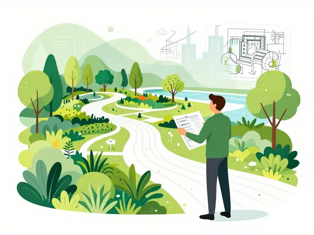 Architecte-paysagiste à l’œuvre entre plans, jardins et ville