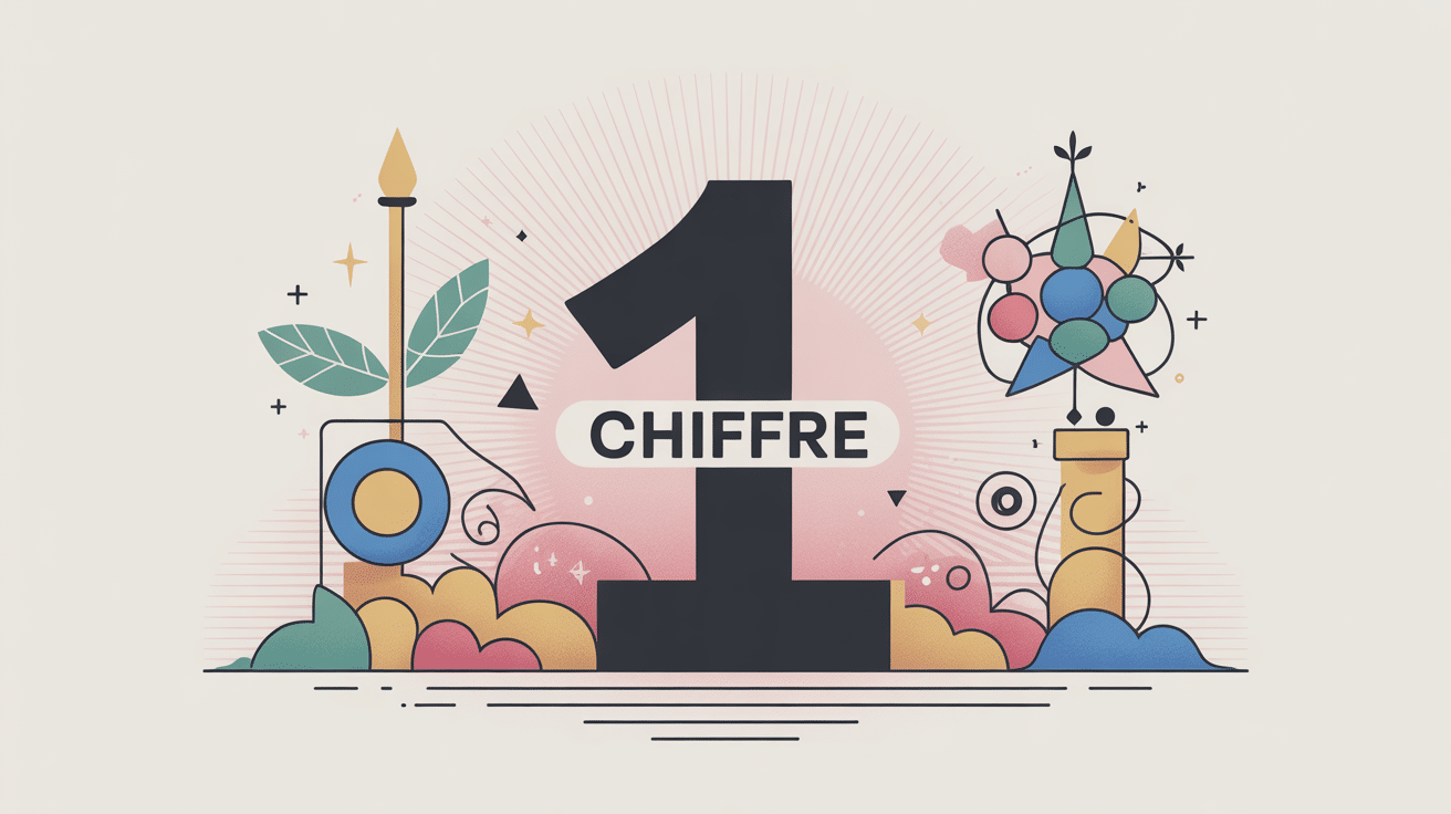 illustration chiffre 1 symbolique numérologie culture