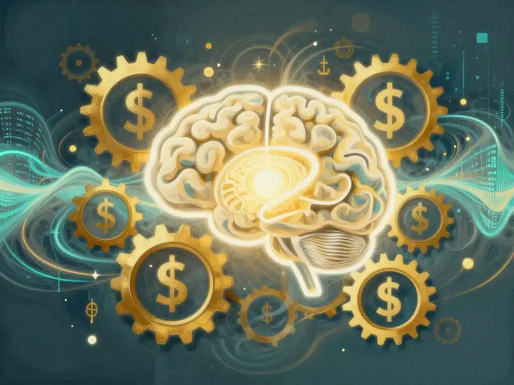 metaphore visuelle recherche economique christian de boissieu avec symboles et gears