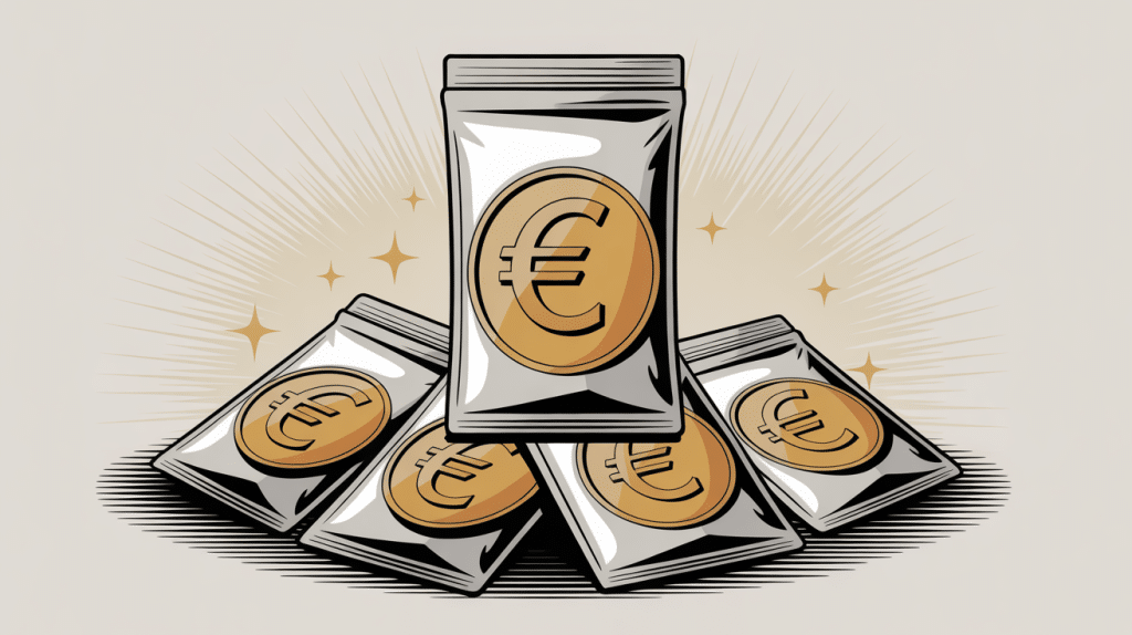 Combien vaut le sachet des premiers euros illustration visuelle