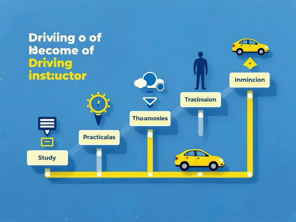 Diagramme étapes comment devenir moniteur auto ecole formation
