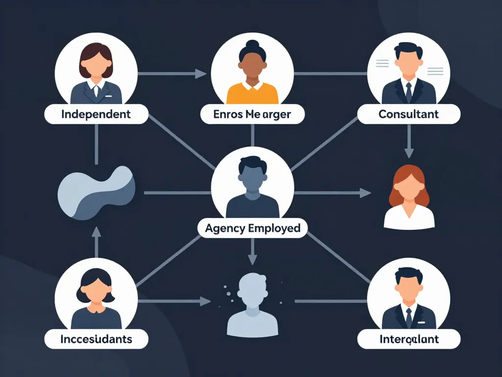 Visuel consultant indépendant salarié interne