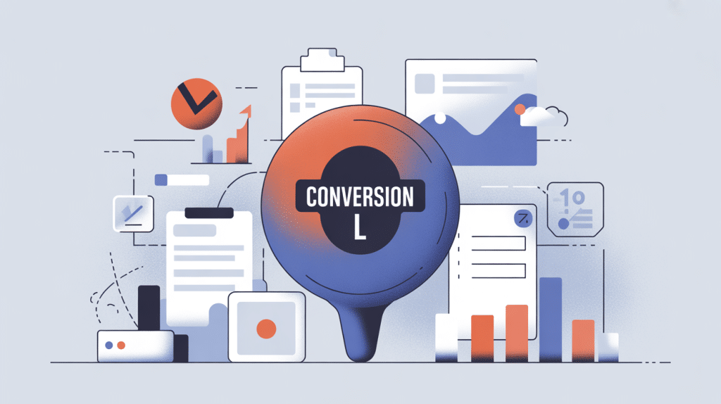 Illustration du suivi et optimisation conversion l en marketing digital