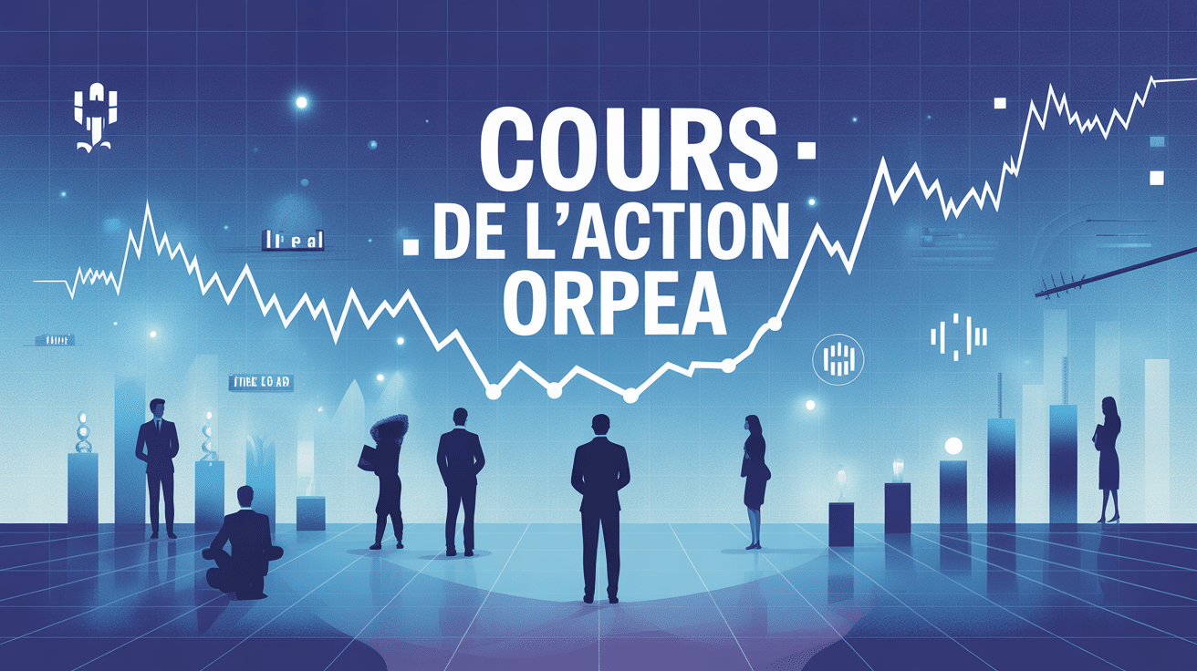 Cours de l action Orpea, illustration conceptuelle du marché boursier français Ehpad