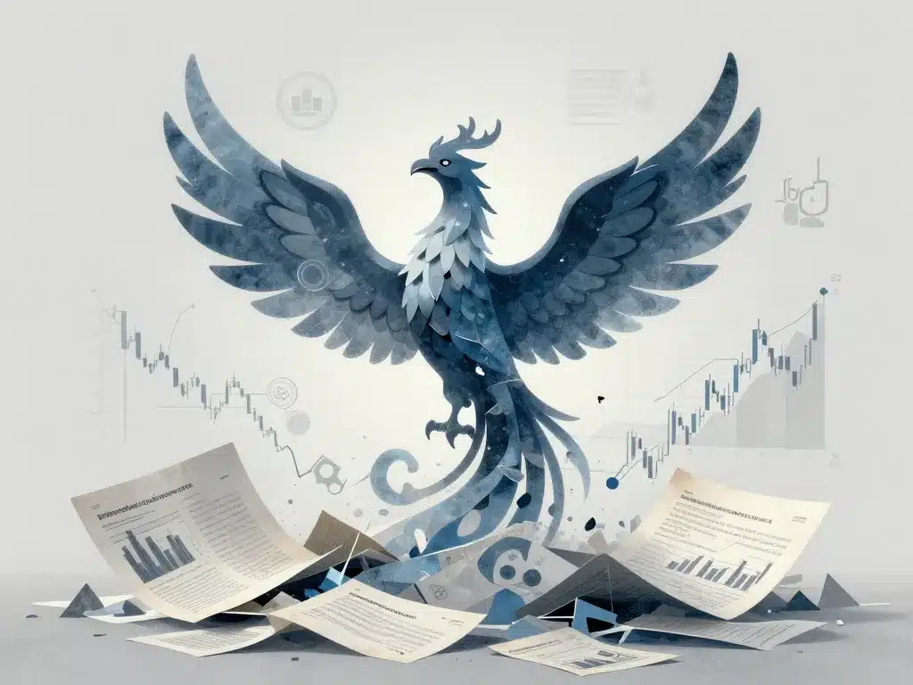 Cours de l action Orpea, métaphore visuelle restructuration financière