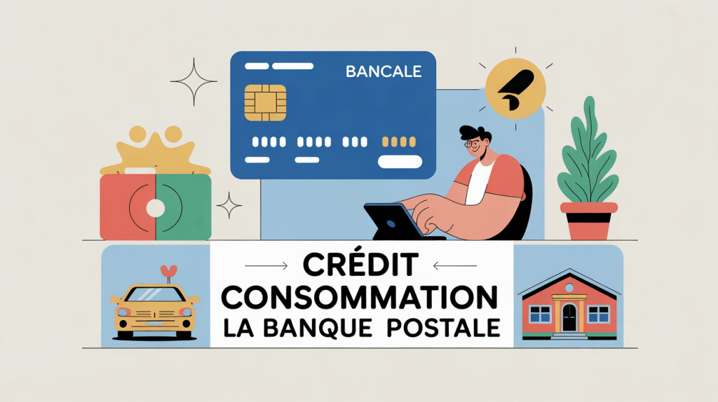 credit consommation la poste carte bancaire et projets