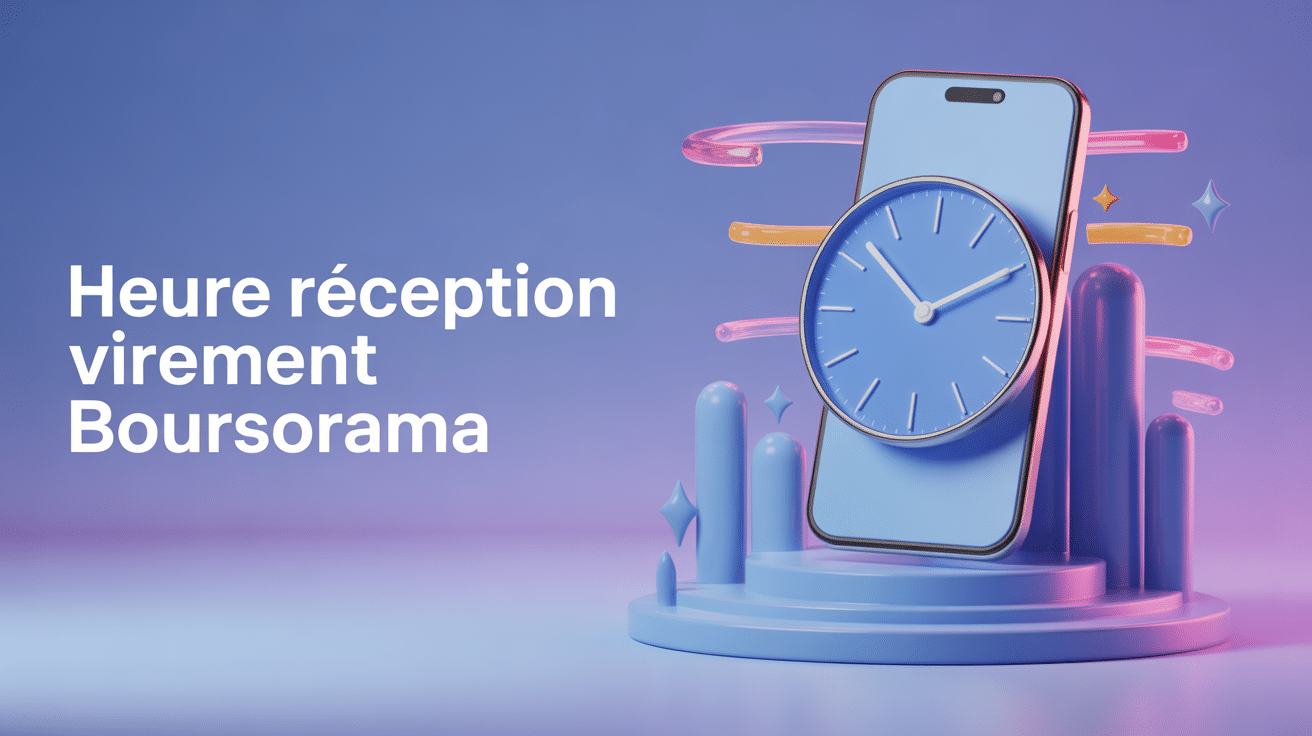 heure réception virement Boursorama forum visuel smartphone horloge