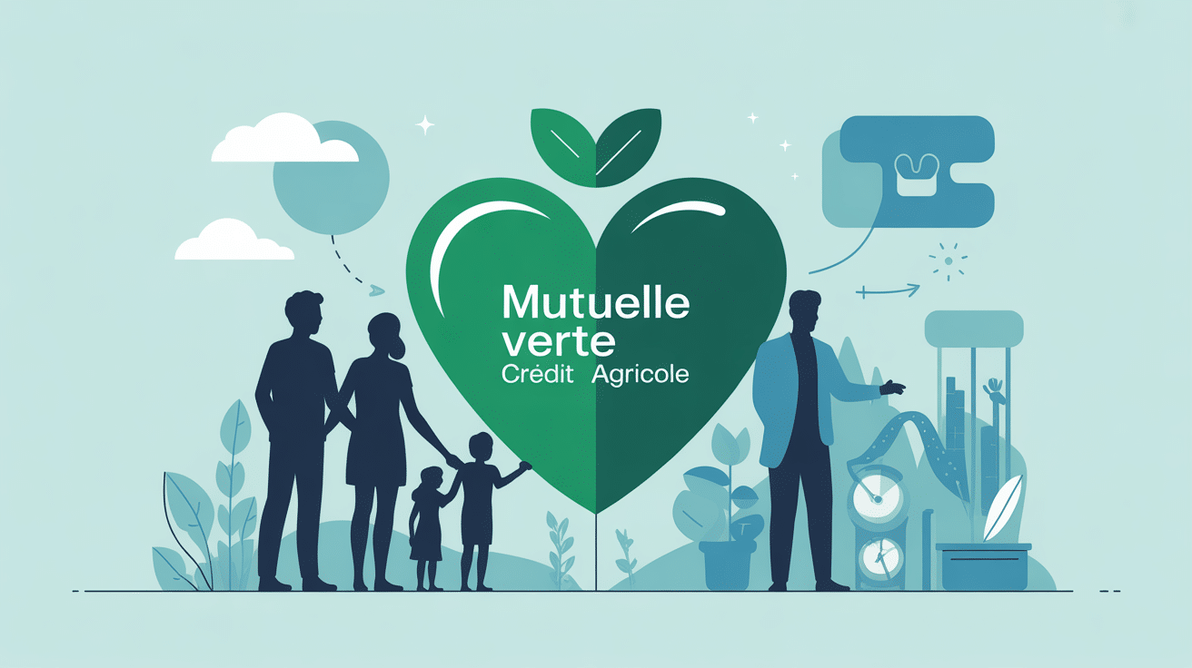 Illustration protection familiale mutuelle verte credit agricole