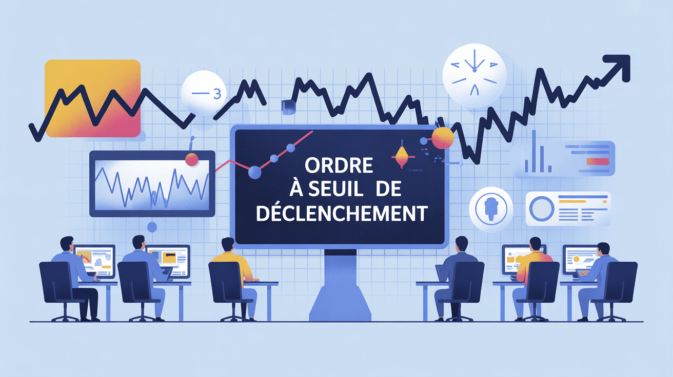ordre à seuil de déclenchement automatisation graphique bourse