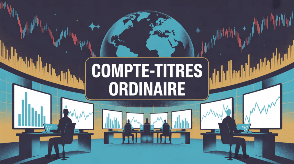 qu'est ce qu'un compte titre illustration stylisée environnement financier