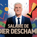 salaire de didier deschamps silhouette bleu blanc rouge et éléments financiers