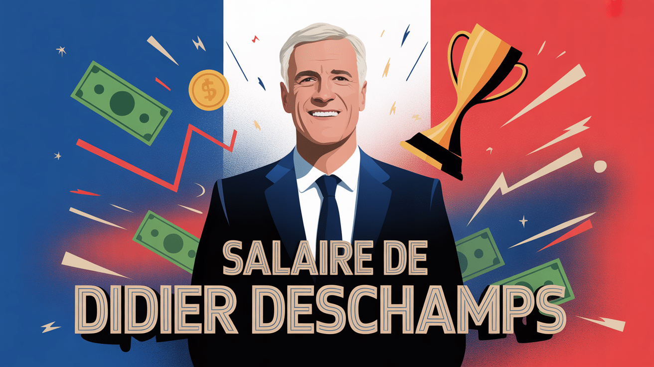salaire de didier deschamps silhouette bleu blanc rouge et éléments financiers