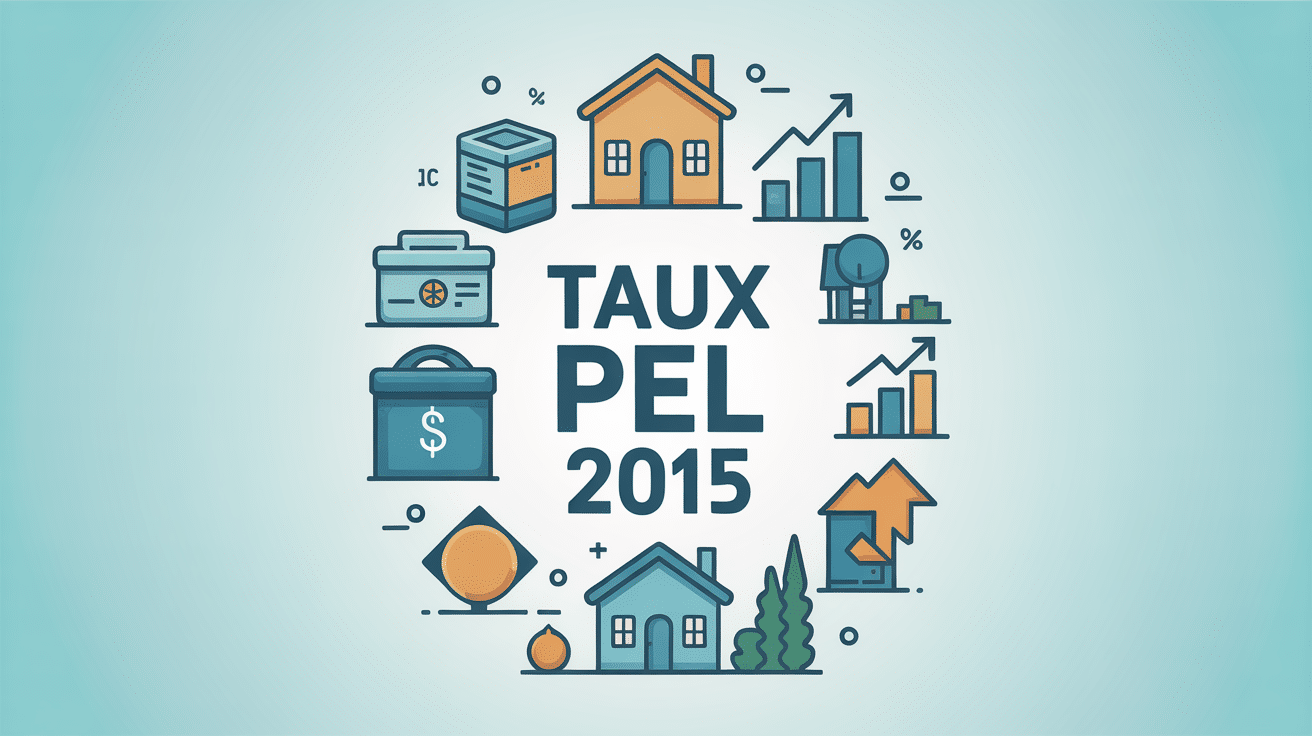 Illustration taux du PEL en 2015, épargne logement et graphiques croissance