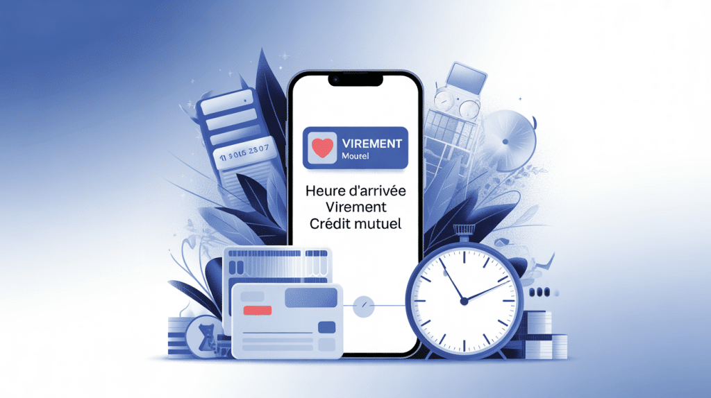 illustration délai virement crédit mutuel heure smartphone notification